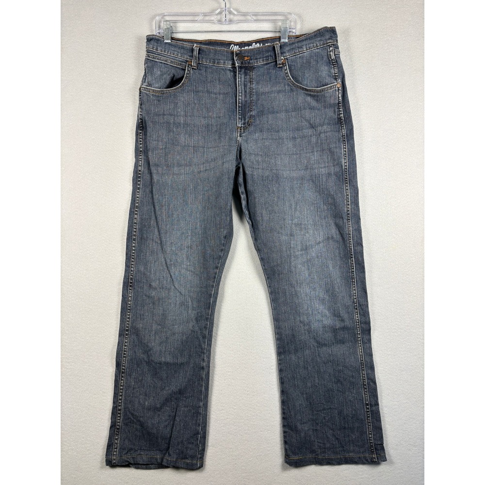 Wrangler Retro Relaxed Bootcut Jeans 10WRT20FL 36x30 Medium Blue Stretch Denim